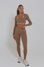The empower HER legging - Brown, sport legging, sport set, matching set.