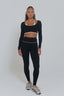The empower HER legging - Black, sport legging, sport set, matching set.
