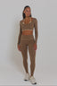 The empower HER legging - Brown, sport legging, sport set, matching set. 